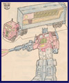 I'm not quite sure why Optimus is shooting in this picture.