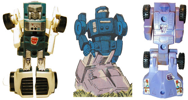 A comparison shot of Tailgate, Wipe-Out and Full-Tilt. Toy images courtesy of TFU.info